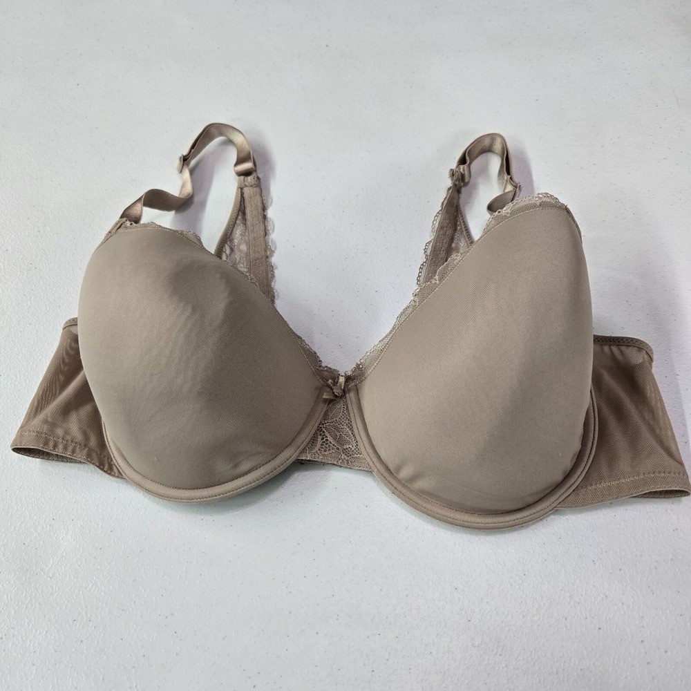 Bali Women Bra 42C Beige Convertible‎ Underwire Lace Underwire Adjustable Straps